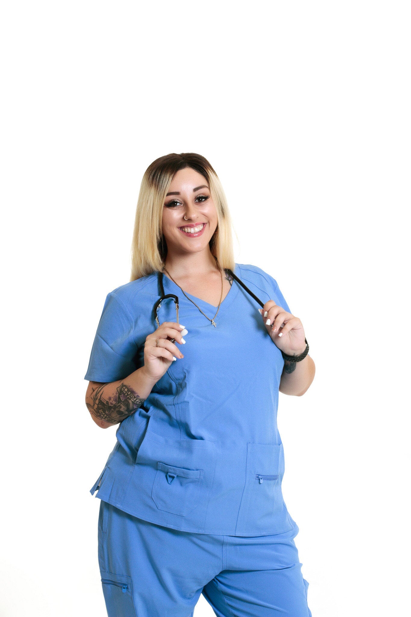 Remi Racerback Top- Ceil Blue