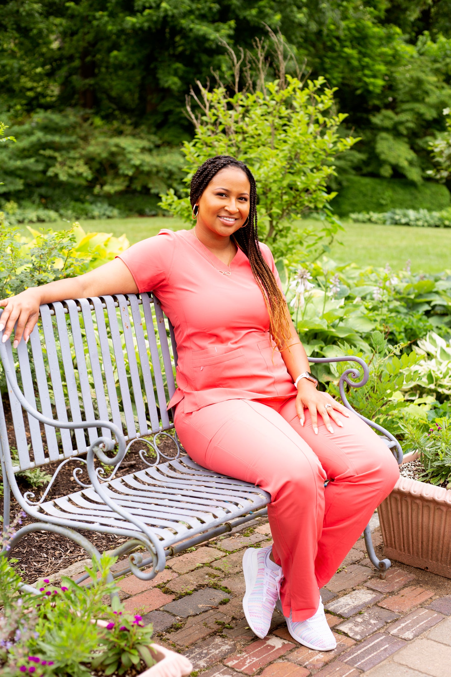 April Sport Top- Coral