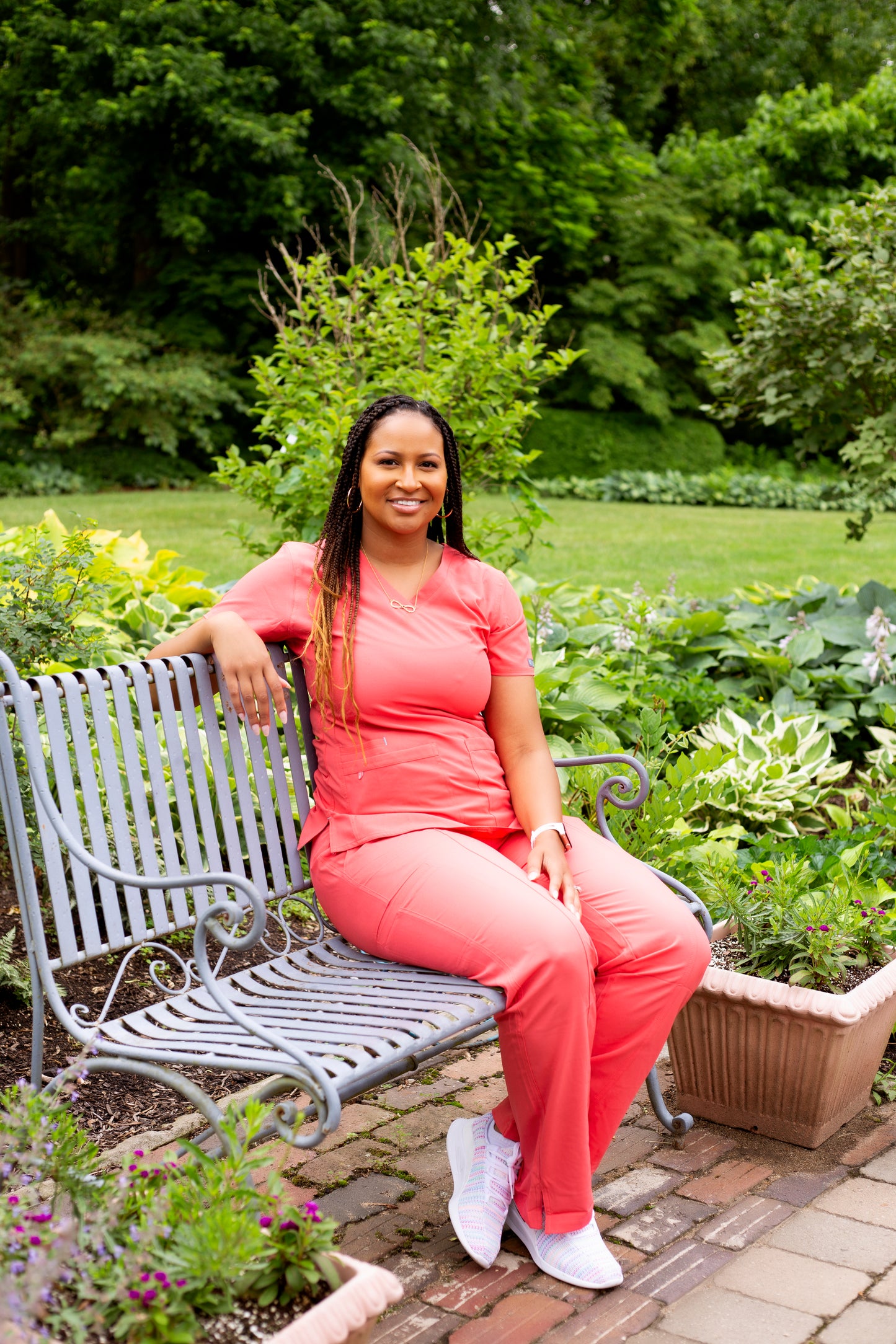 April Sport Top- Coral