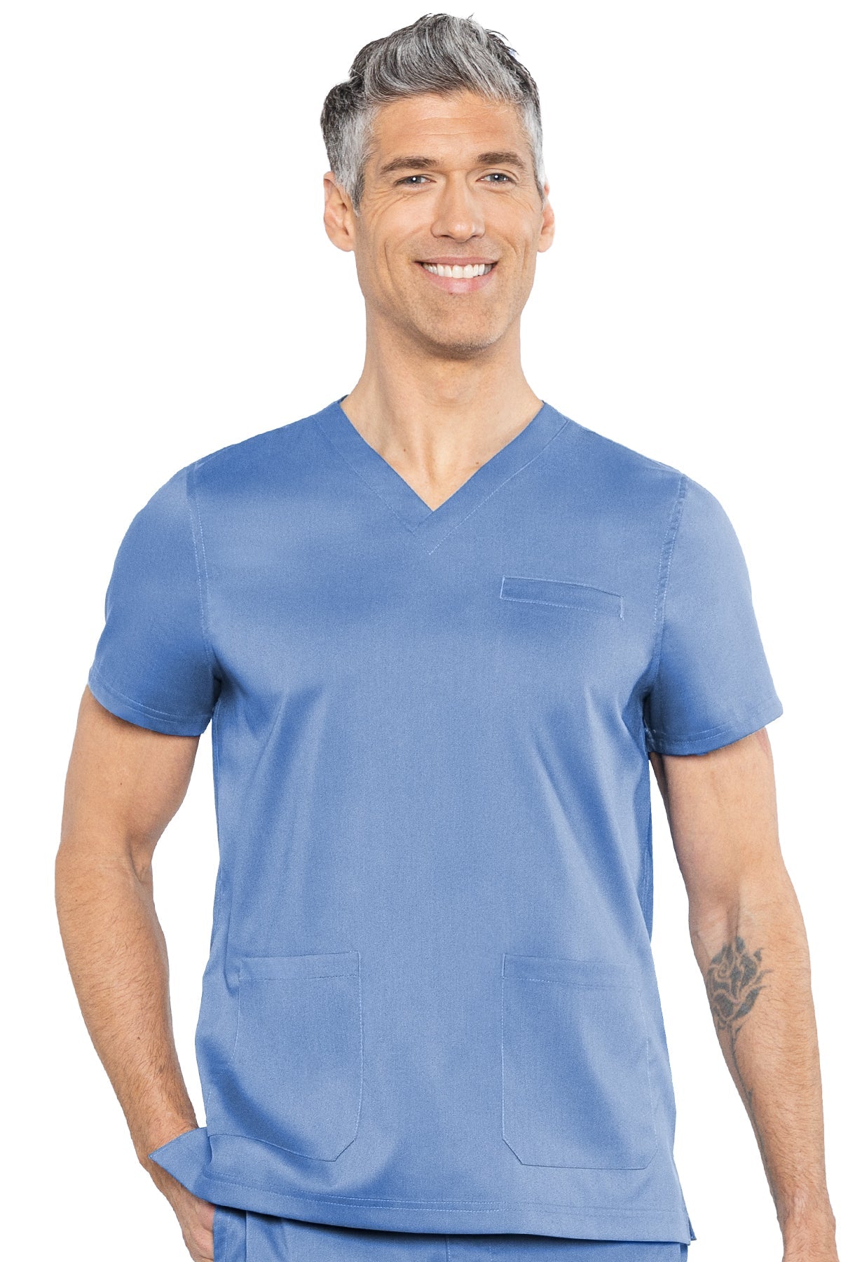 Easton 3-Pocket Top- Ceil Blue