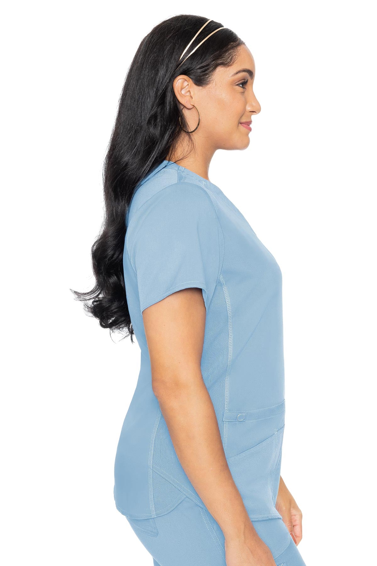 Sansa Shirttail Top- Sky Blue